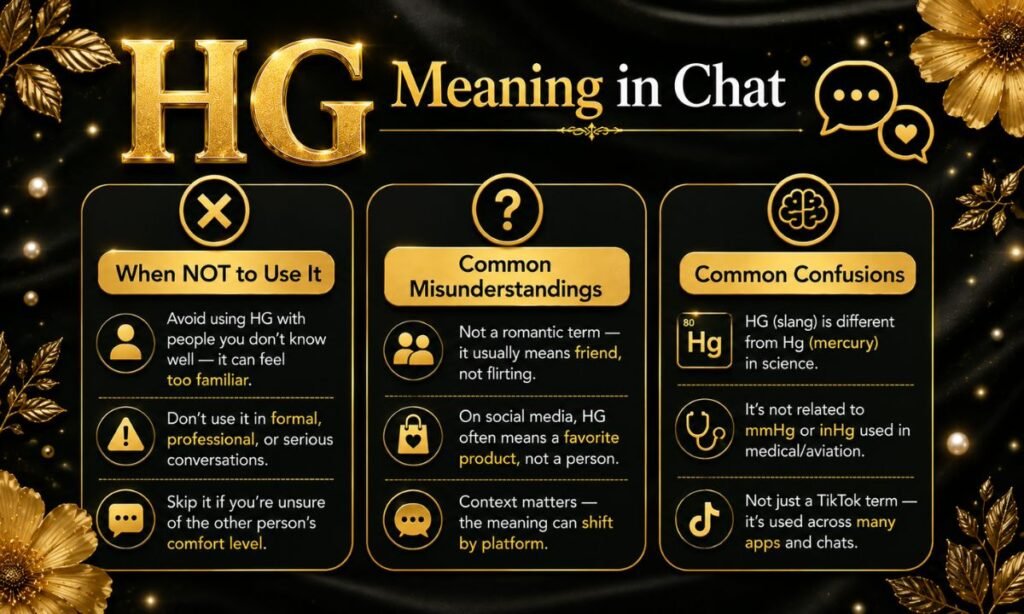 Comparison Table HG Meaning in Chat