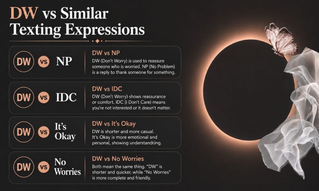 DW vs Similar Texting Expressions