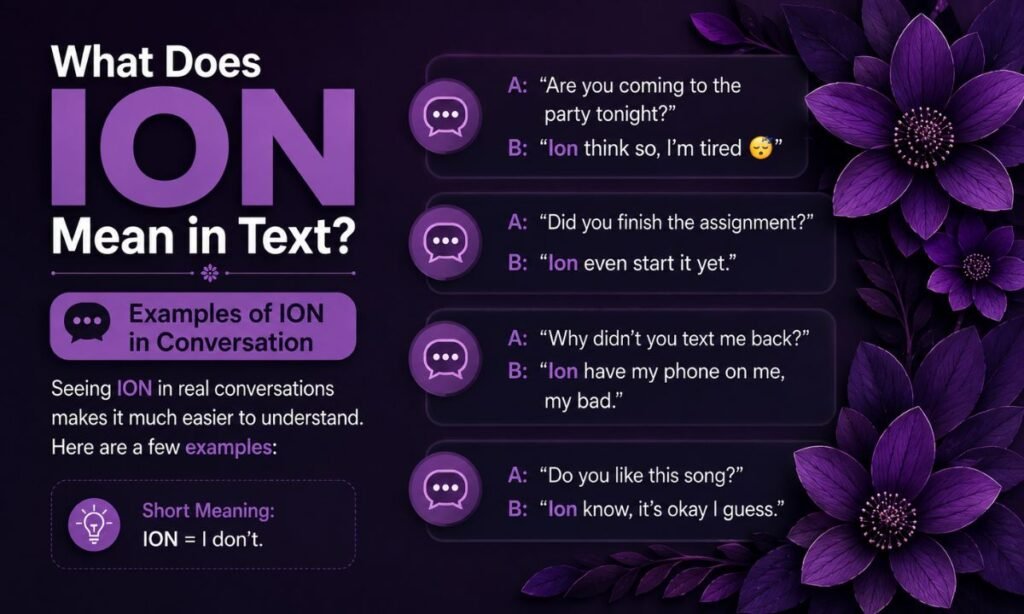 Examples of ION