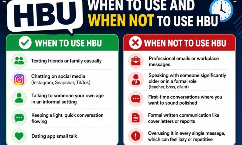 HBU When to Use or NOT