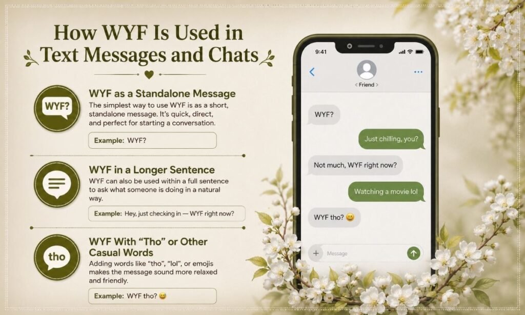 How WYF Is Used in Text Messages and Chats