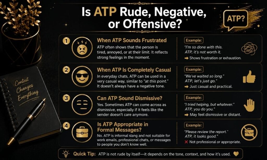Is ATP Rude Negative or Offensive