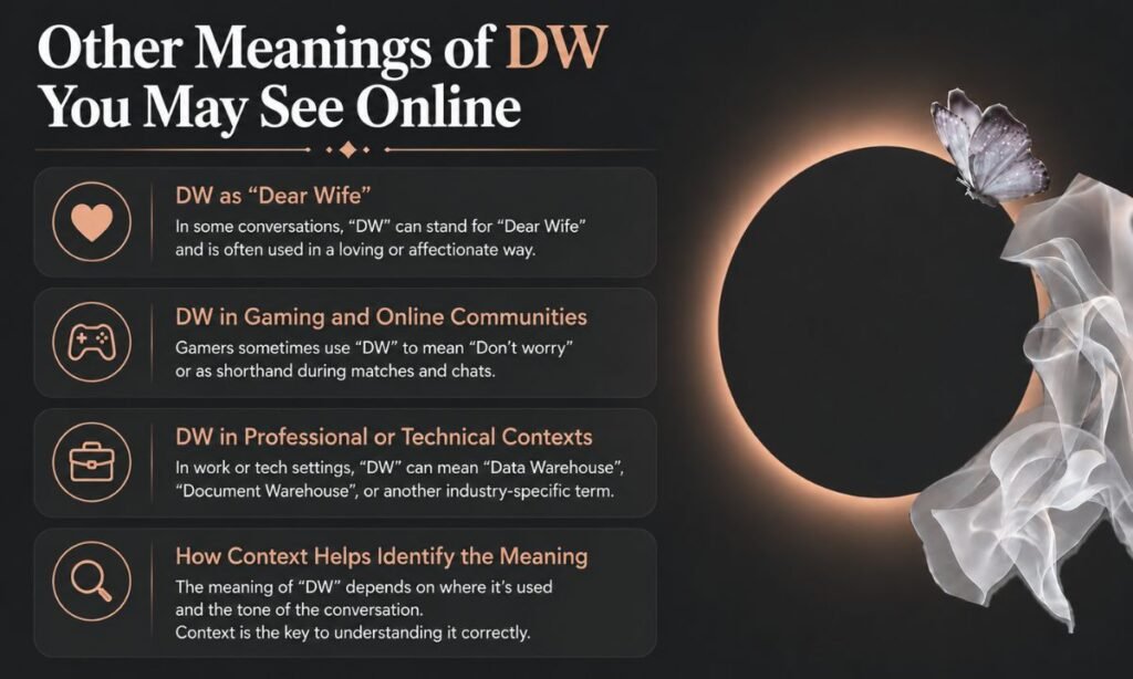 Other Meanings of DW You May See Online