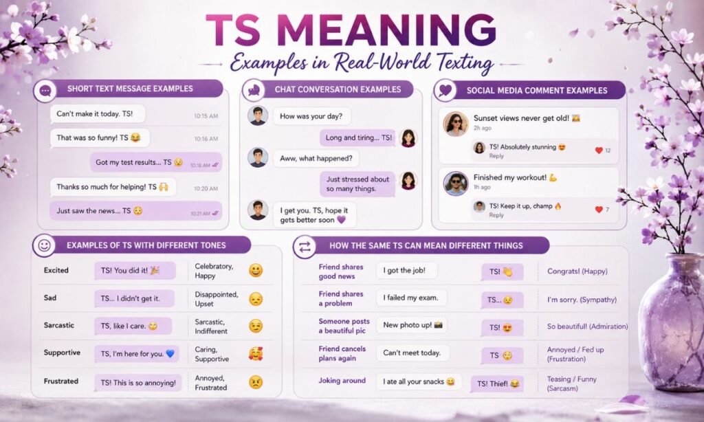 TS Meaning Examples in Real-World Texting