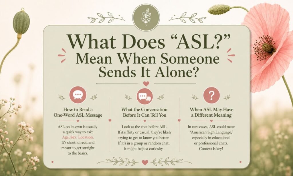 What Does ASL Mean When Someone Sends It Alone