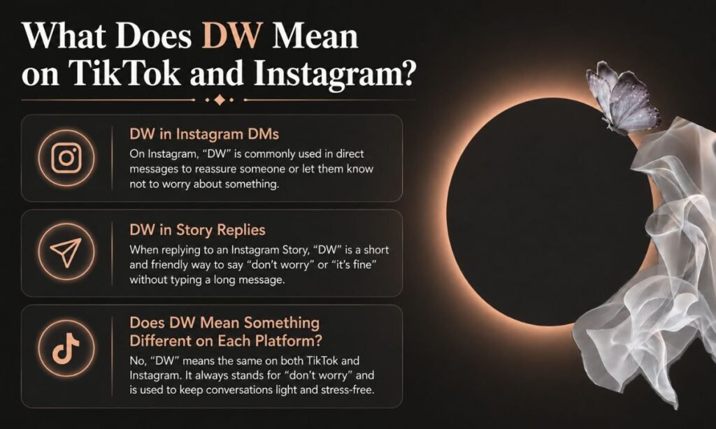 What Does DW Mean on TikTok and Instagram