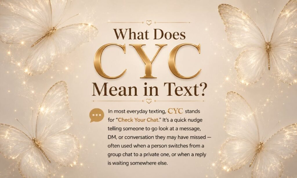 What does CYC Mean in text