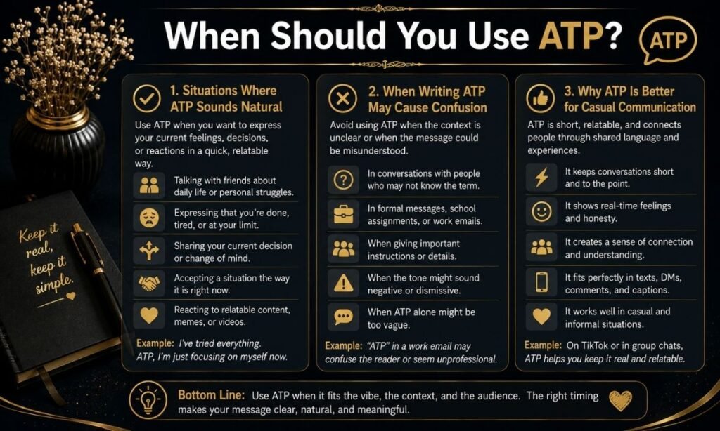 When Should You Use ATP