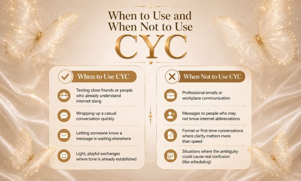 When to Use or Not CYC