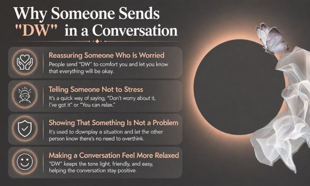 Why Someone Sends DW in a Conversation