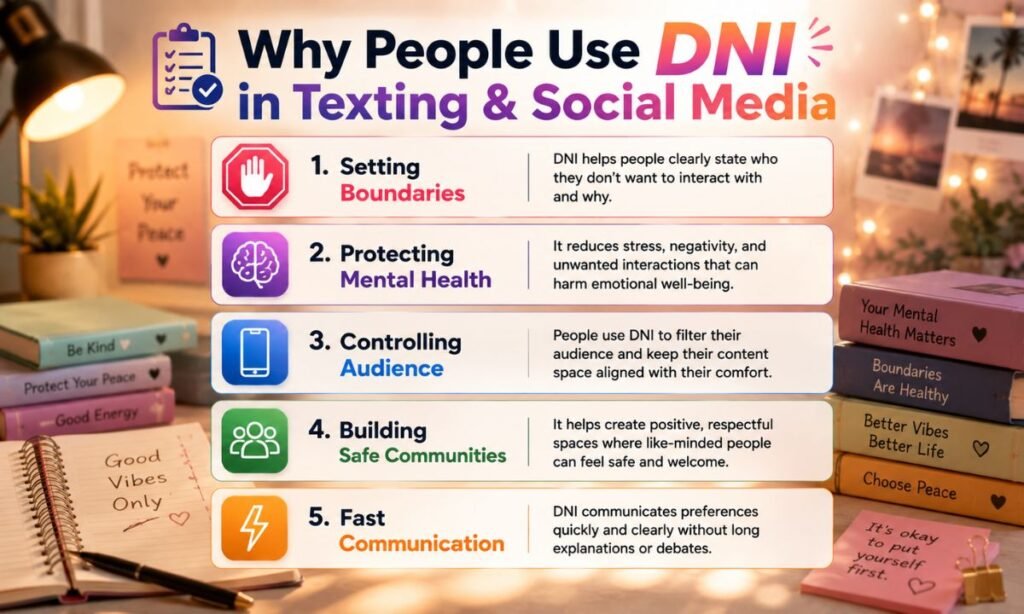 why people use DNI in social media