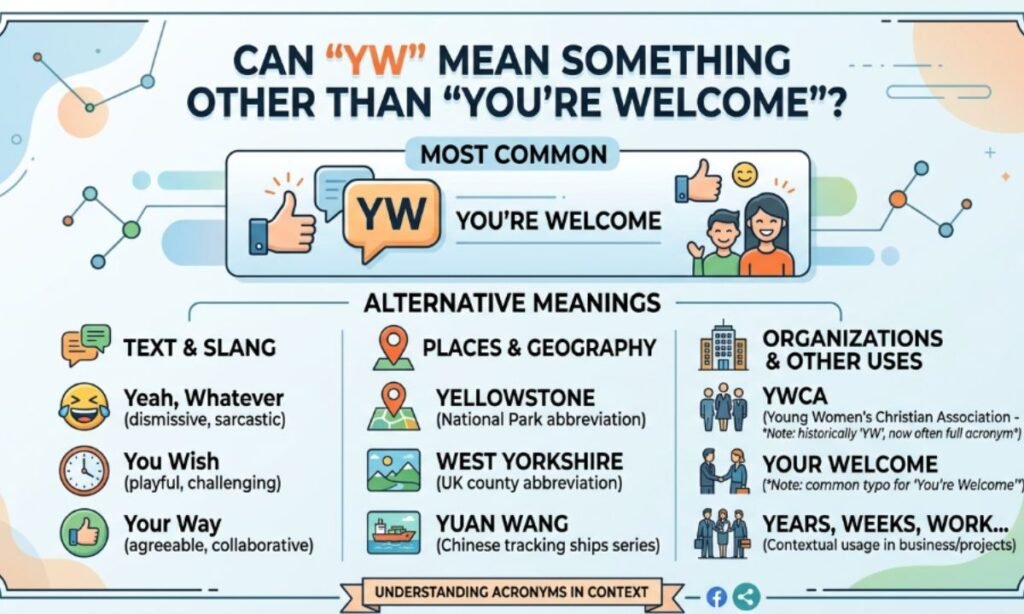 Can YW Mean Something Other Than Youre Welcome