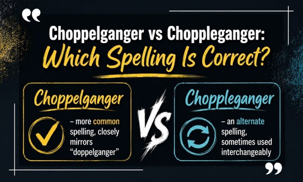 Choppelganger vs Choppleganger Which Spelling Is Correct
