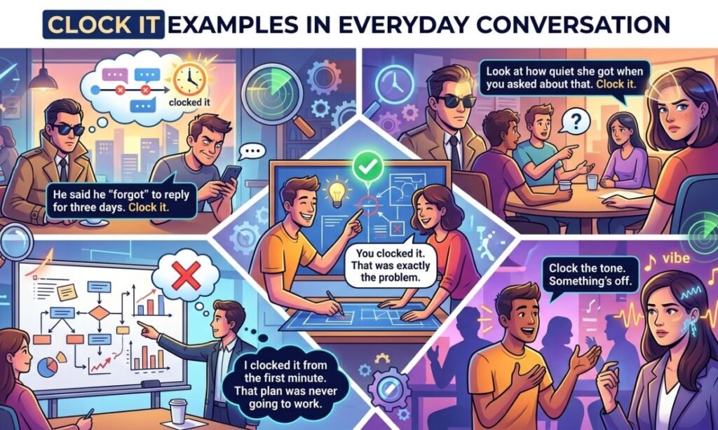 Clock It Examples in Everyday Conversation