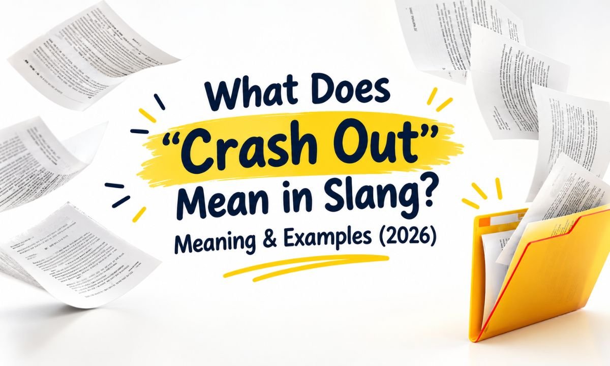 Crash Out Mean in Slang