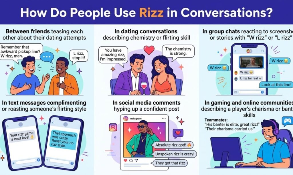 How Do People Use Rizz in Conversations