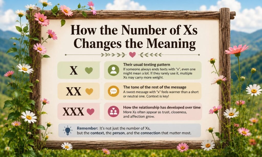 How the Number of Xs Changes the Meaning
