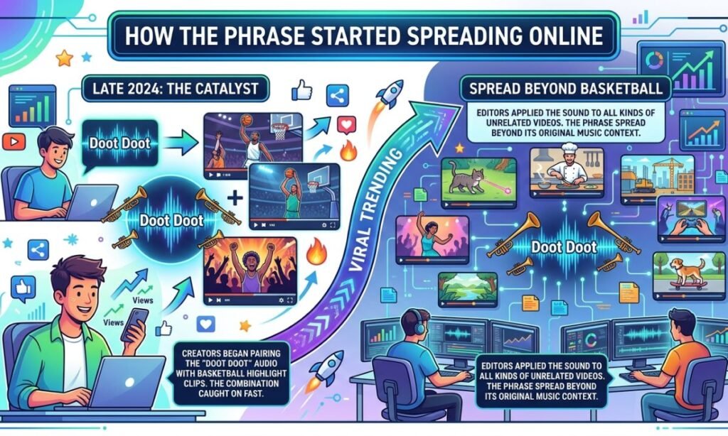 How the Phrase Started Spreading Online