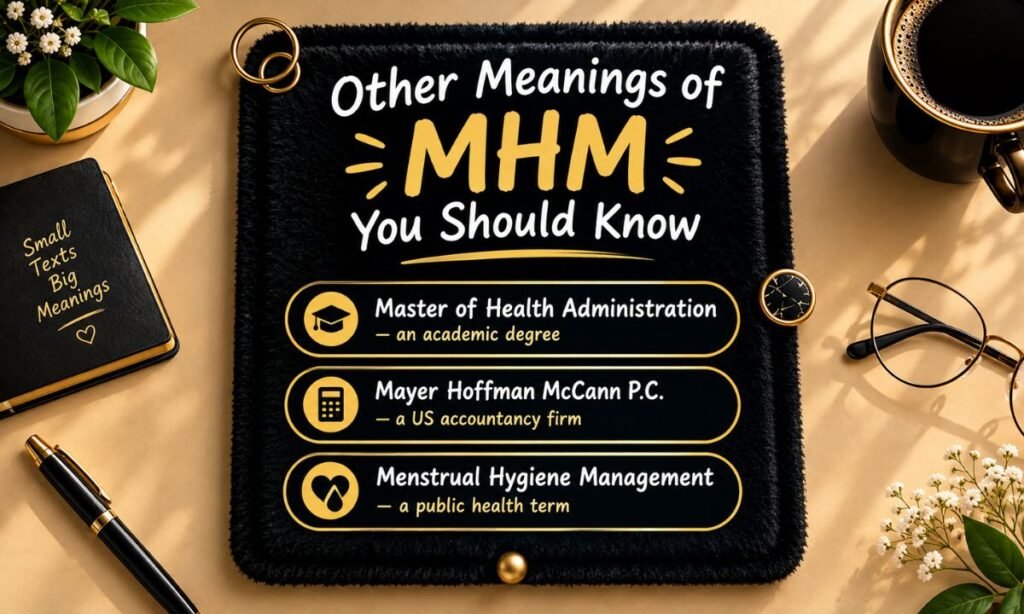 Other Meanings of MHM You Should Know