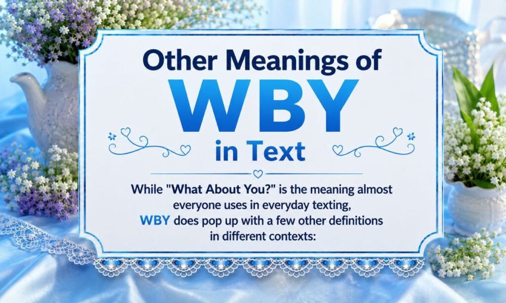 Other Meanings of WBY in Text