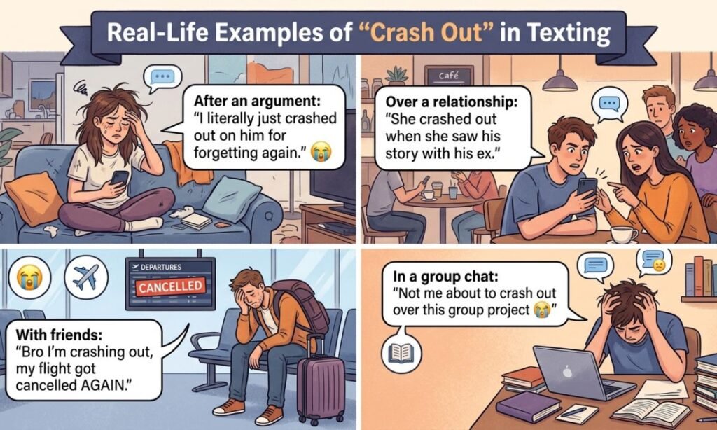 Real-Life Examples of Crash Out in Texting