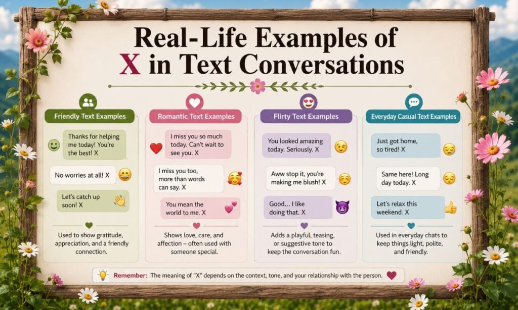 Real-Life Examples of X in Text Conversations