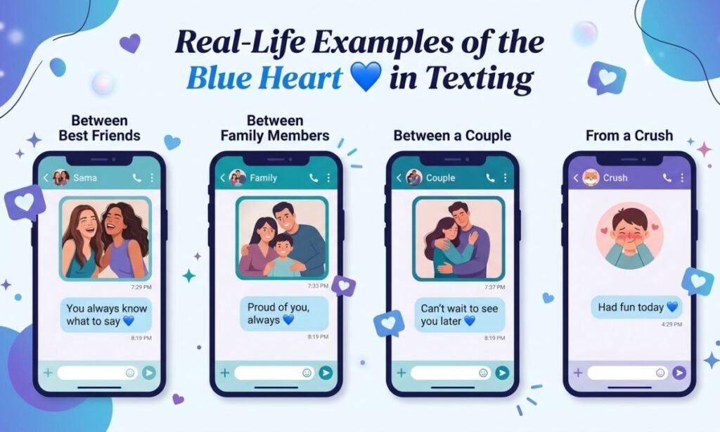 Real-Life Examples of the Blue Heart 💙 in Texting