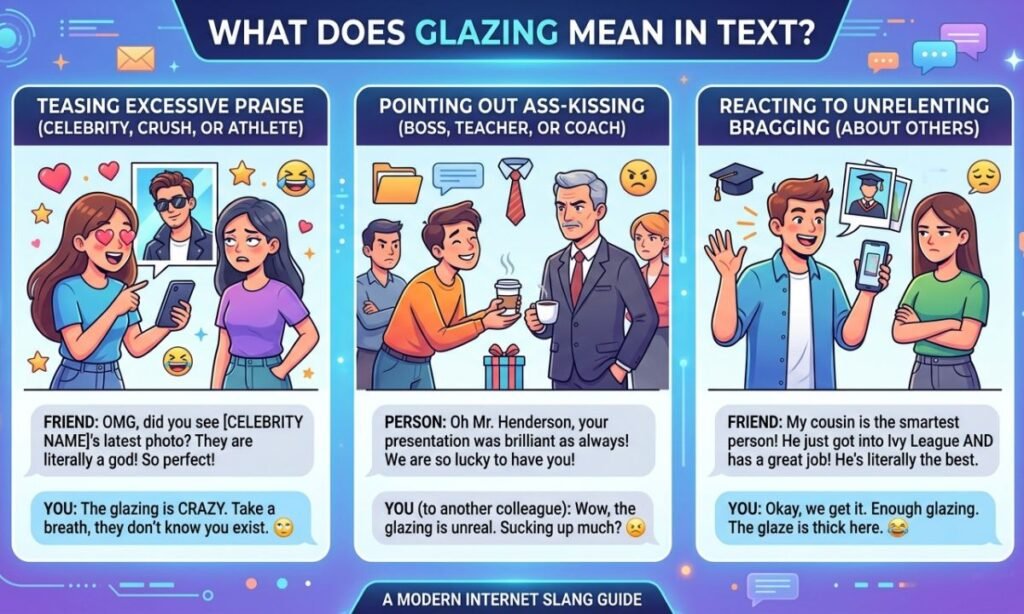What Does Glazing Mean in Text_