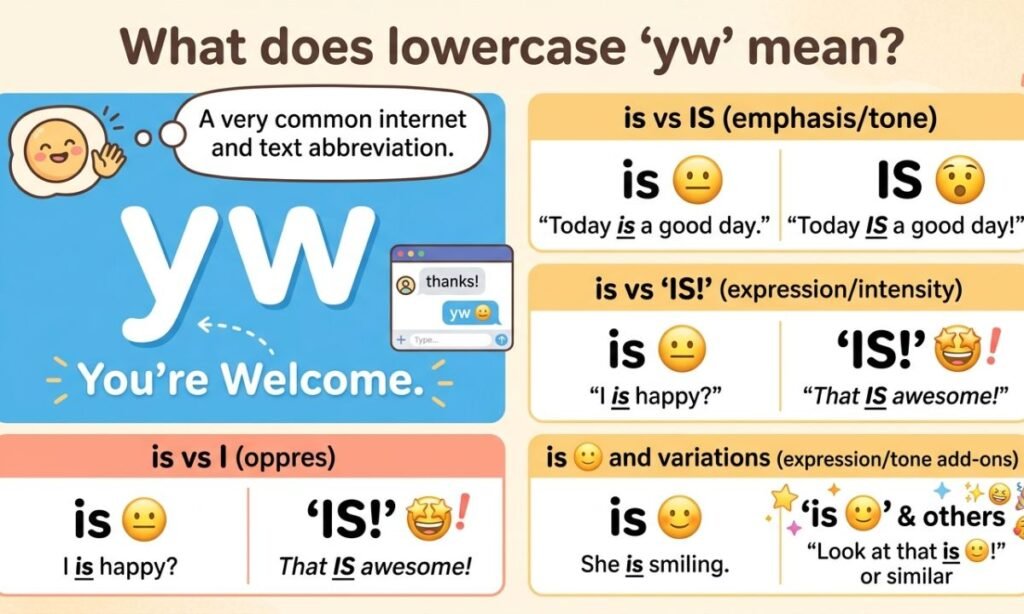 What Does Lowercase yw Mean