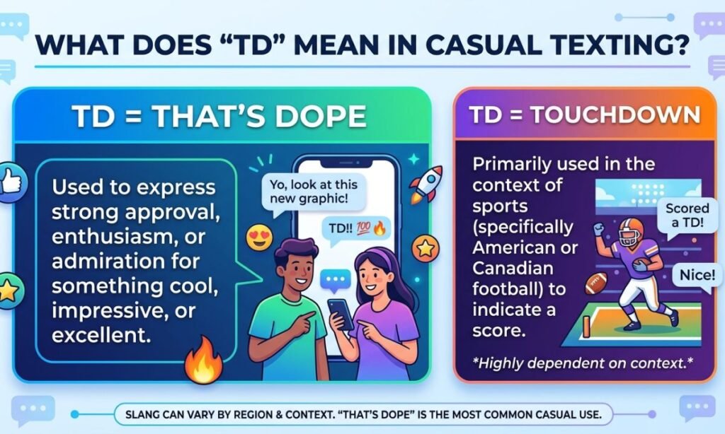 What Does TD Mean in Casual Texting