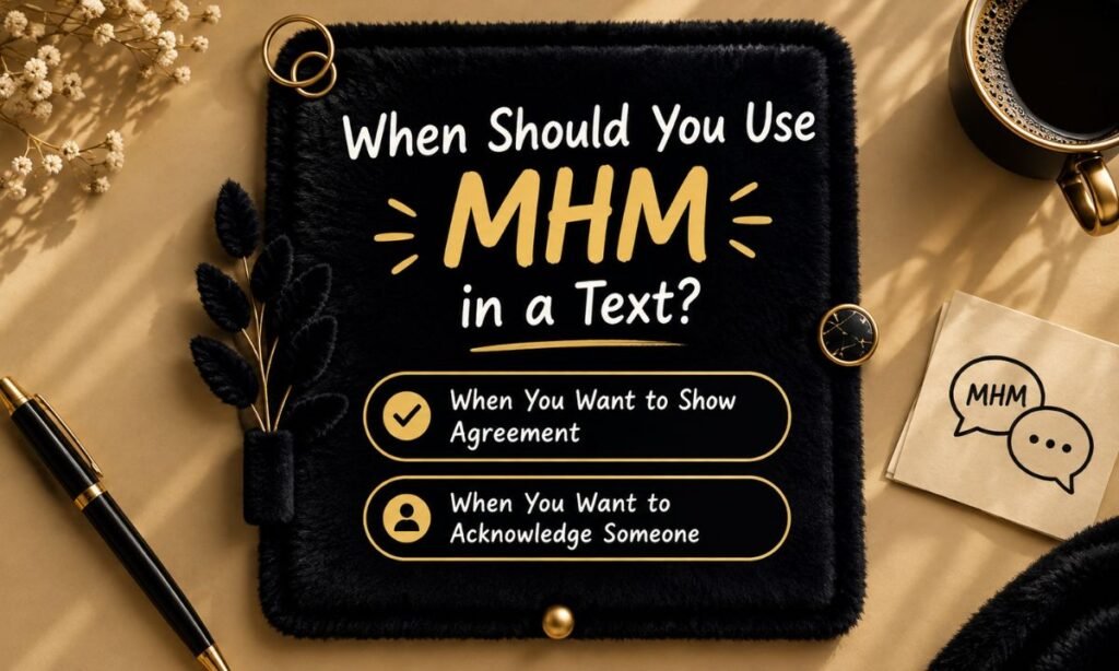 When Should You Use MHM in a Text