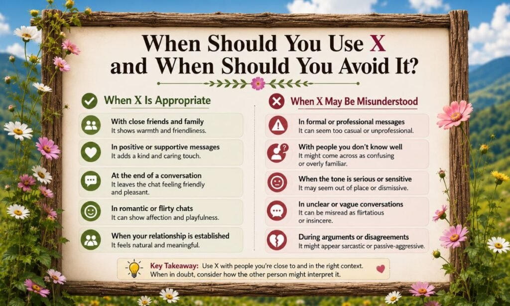 When Should You Use X and When Should You Avoid It