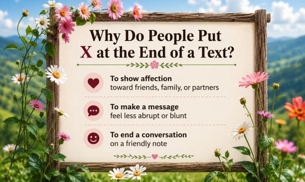 Why Do People Put X at the End of a Text