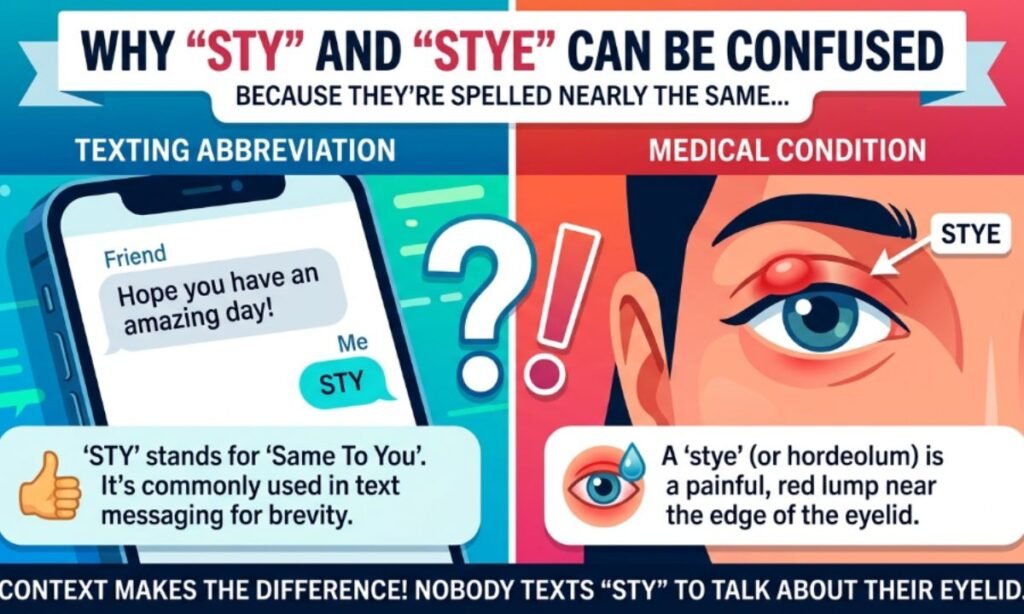 Why STY and Stye Can Be Confused
