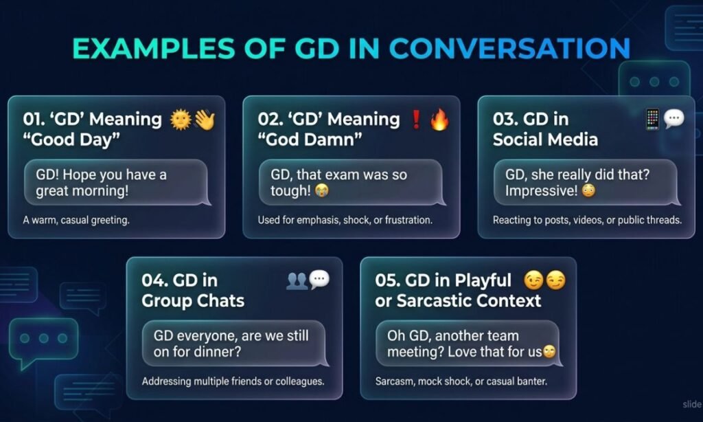 Examples of GD in Conversation