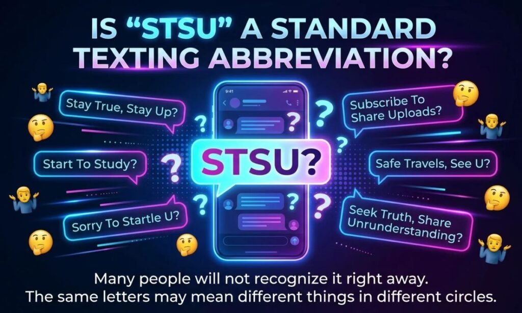 Is STSU a Standard Texting Abbreviation_