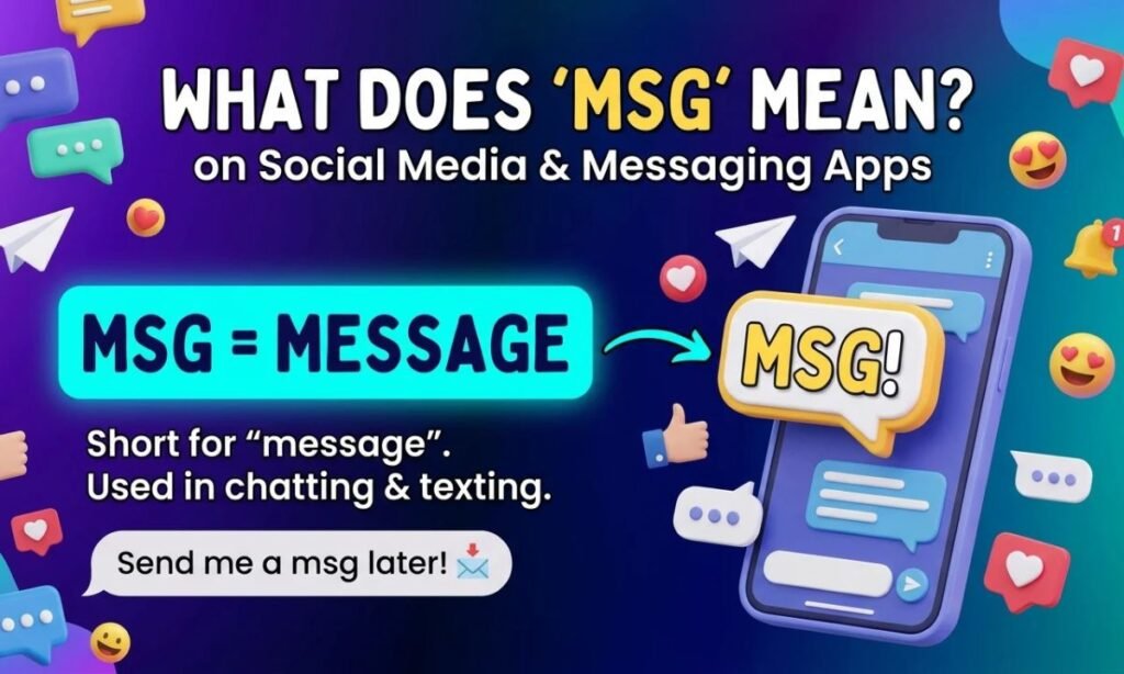 MSG Meaning on Social Media and Messaging Apps