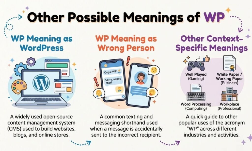 Other Possible Meanings of WP