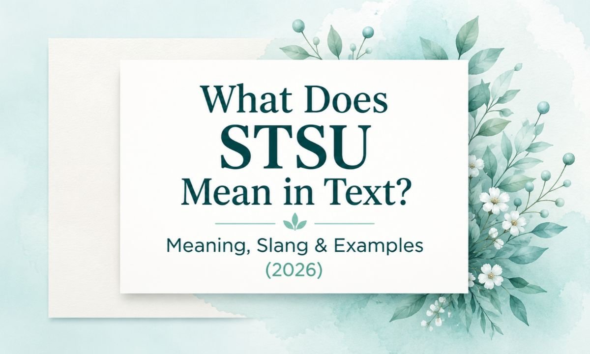 STSU Mean in Text