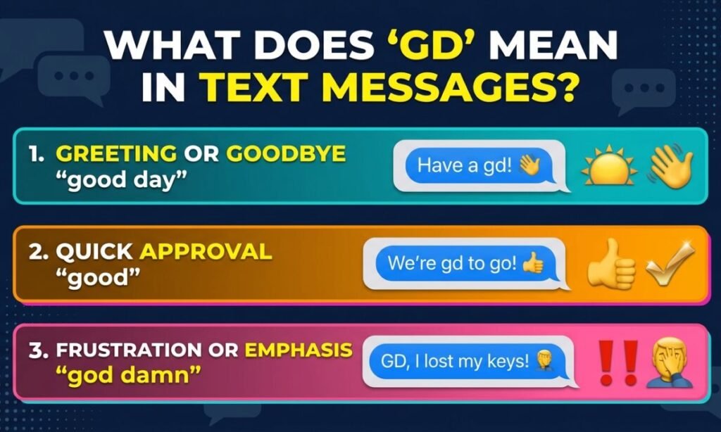What Does GD Mean in Text Messages_